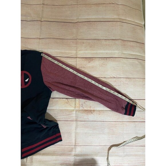 Marvel Men's Varsity Style Deadpool Full Zip Jacket - Large - Picture 11 of 12